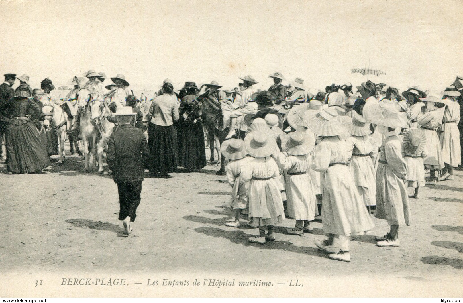 FRANCE - Berck Plage.  La Enfants De L'Hopital Maratime By LL - VG Animated View - Berck