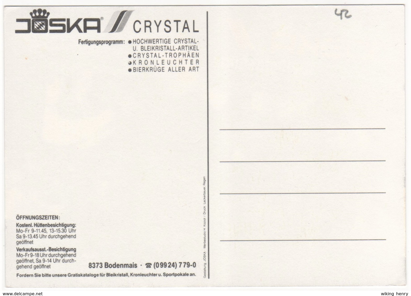 Bodenmais - Mehrbildkarte 12   Joska Crystal - Bodenmais