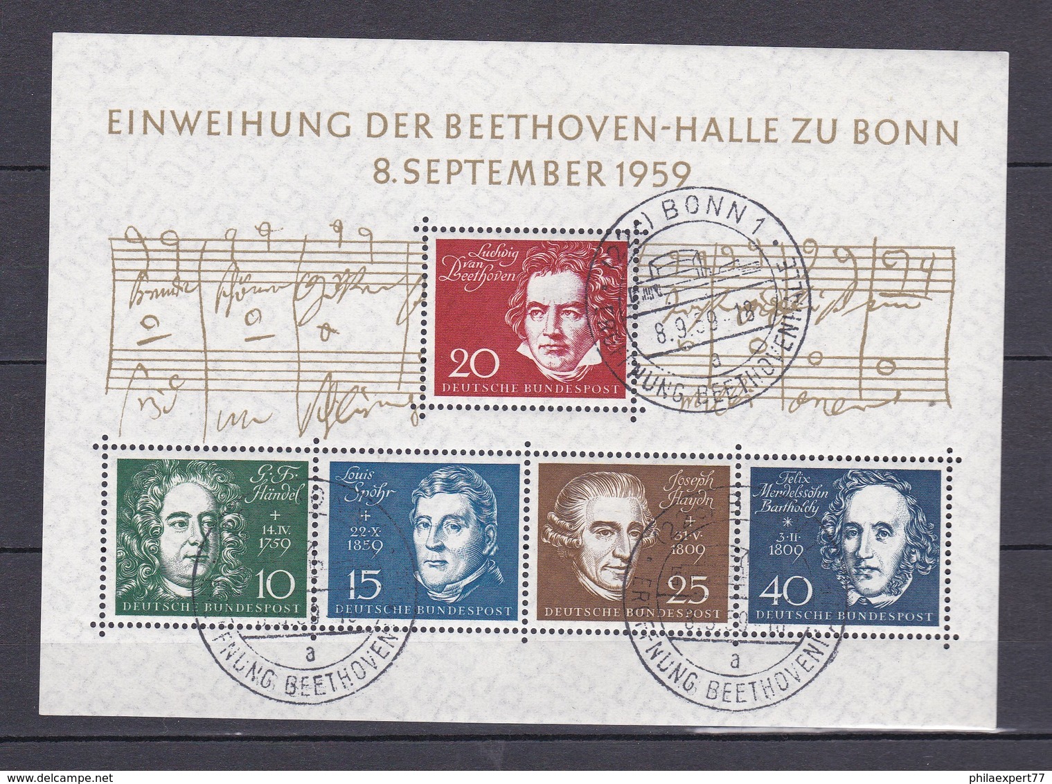 BRD - 1959 - Michel Nr. Block 2 - Gest. - 80 Euro - Gebraucht