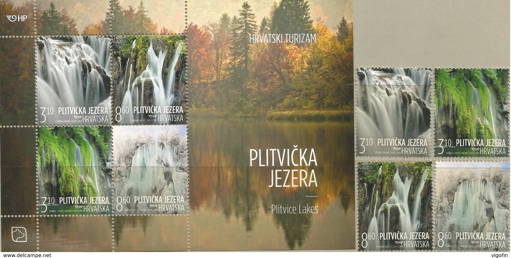 HR 2019-1397-400, CROATIAN TURISAN - PLITVICE LAKES, CROATIA HRVATSKA, 1 X 4v + S/S, MNH - Croatie