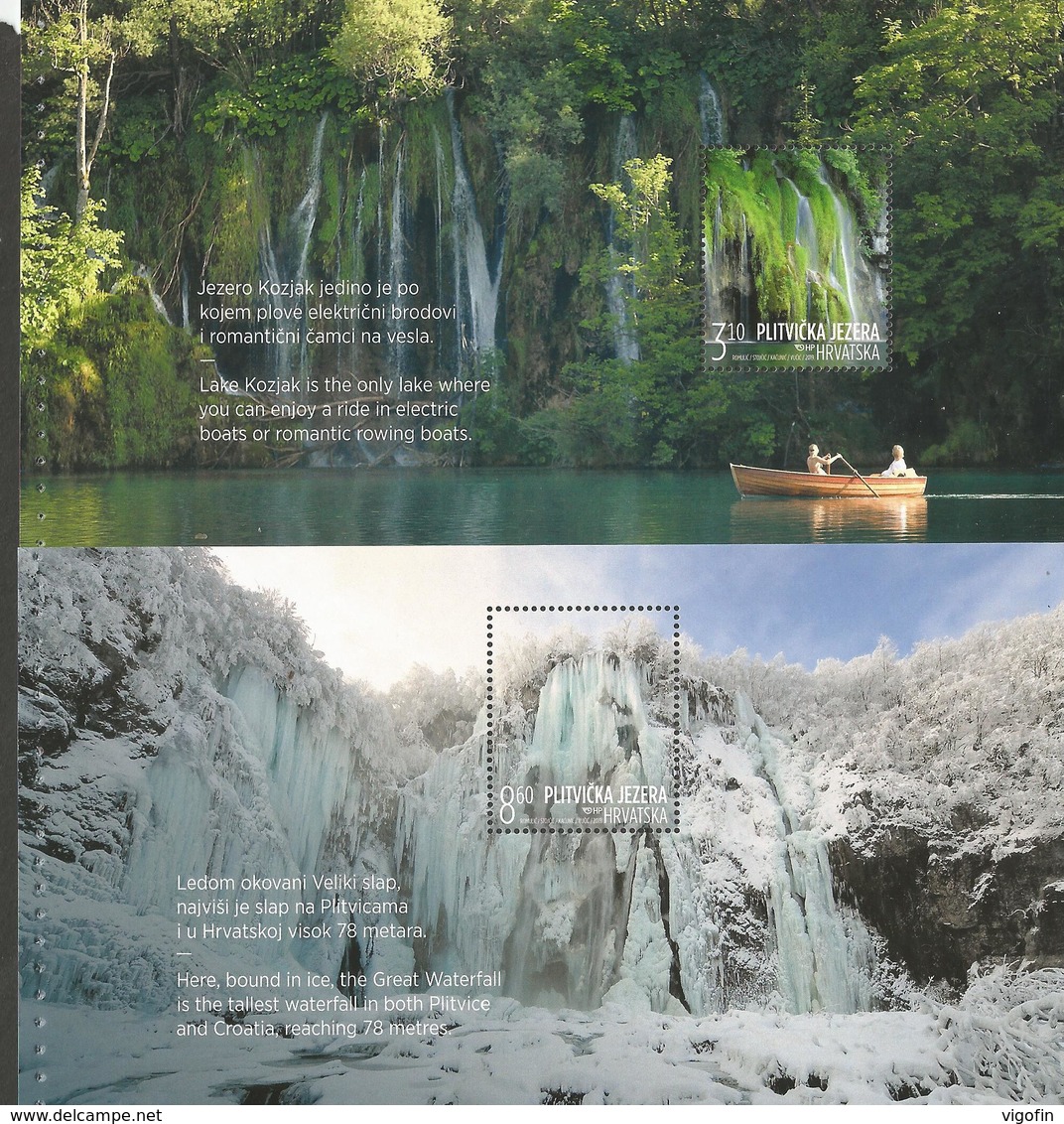 HR 2019-1397-400, CROATIAN TURISAN - PLITVICE LAKES, CROATIA HRVATSKA, BOOKLET WHIT 4S/S, MNH - Croacia