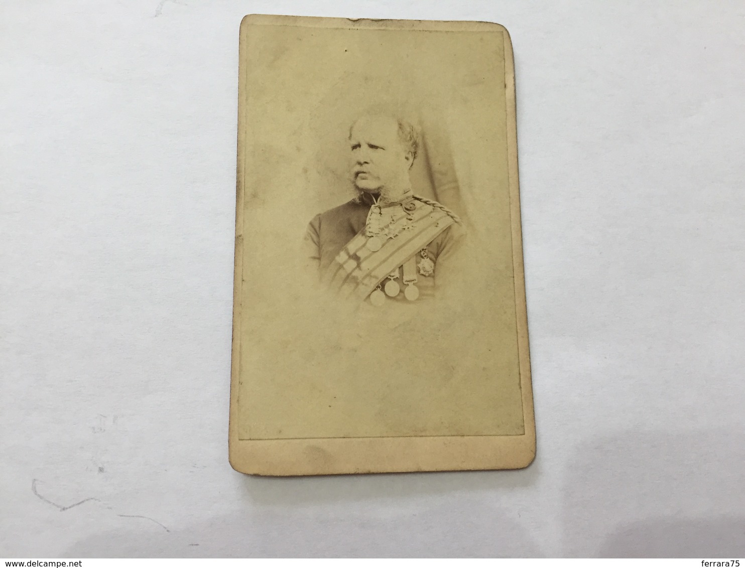 CDV FOTO RITRATTO VICTORIAN GENERALE MEDAGLIERE MEDAL - Antiche (ante 1900)