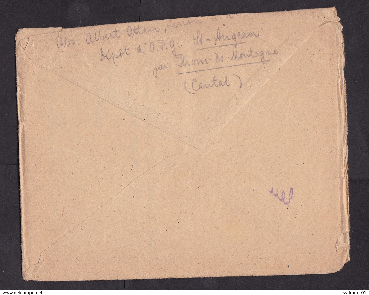 France: POW Prisoner Of War Cover To Germany, 1918, Censored, Officers Camp Pamiers, With Letter, WW1 (minor Damage) - Lettres & Documents