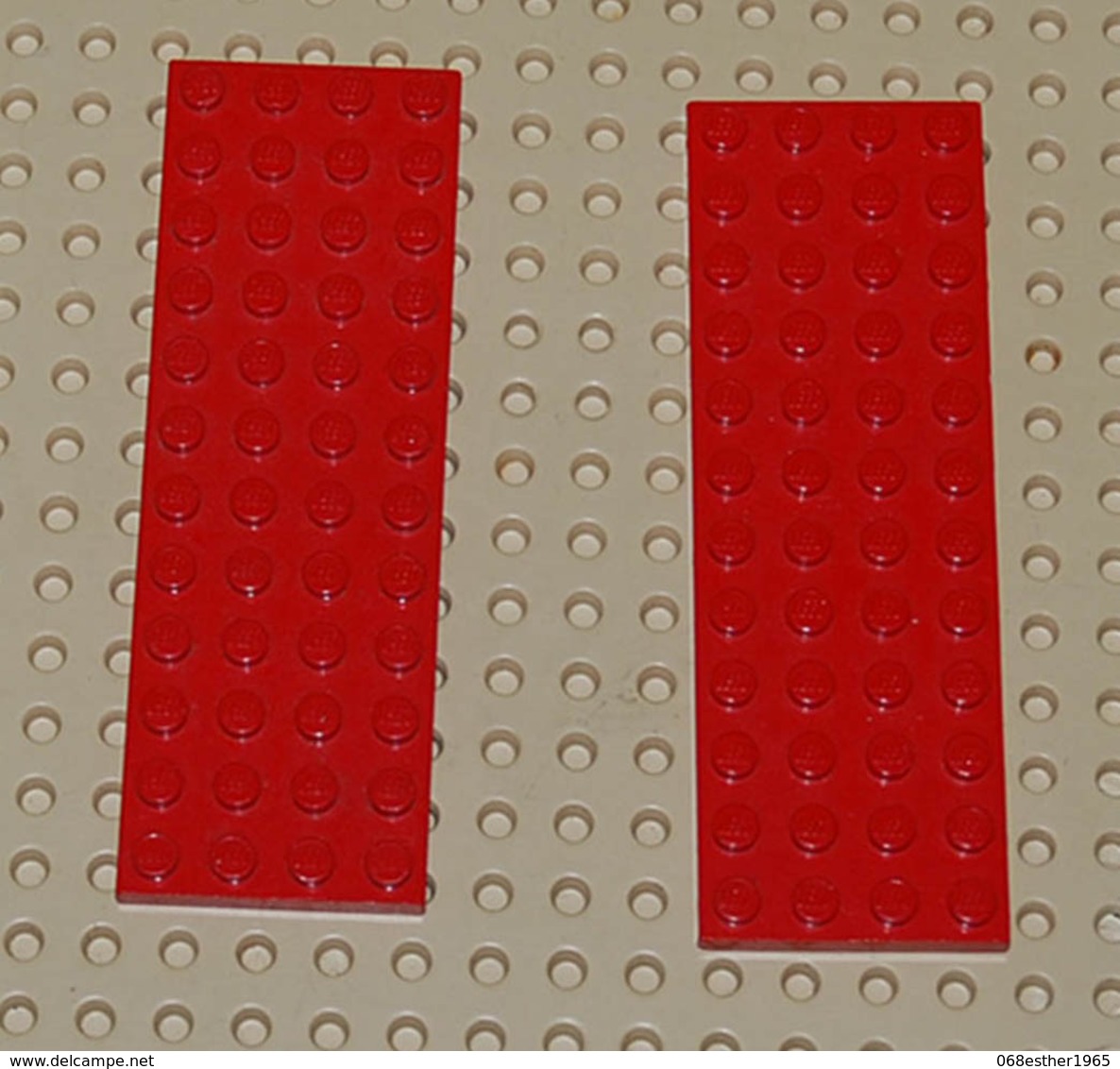 Légo Lot 2 X Plate Rouge 4x12 Ref 3029 - Lego Technic