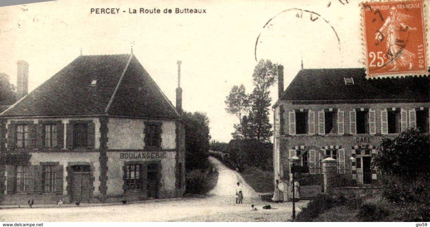 [89] Yonne >PERCY  /LA ROUTE DE BUTTEAUX  / BOULANGERIE - Altri & Non Classificati