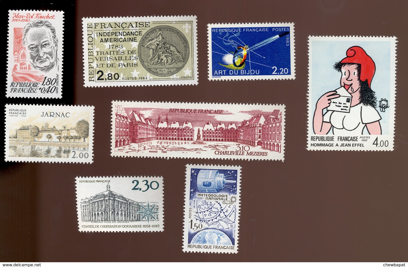 France - 1983 - Neuf - Lot N° 65 De 8 Timbres Scannés Recto Verso Y&T N° 2282-2285-86-87-88-89-91-2292 - Ungebraucht