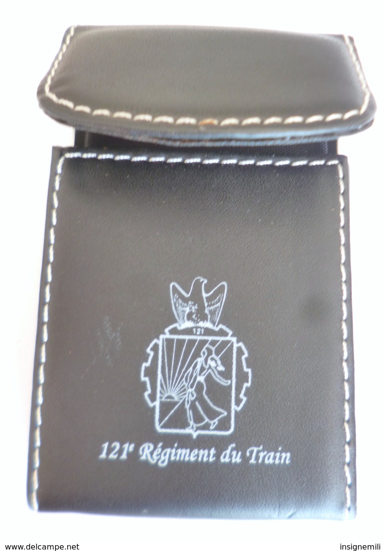 DISTRIBUTEUR DE CARTES DE VISITE INSIGNE 121° REGIMENT DU TRAIN - Autres & Non Classés