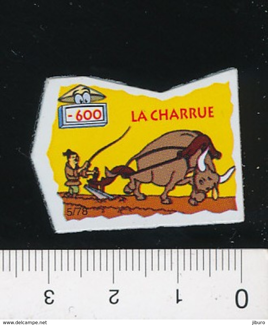 Magnet Le Gaulois 5/78 (Les Découvreurs) Invention De La Charrue Attelage Boeuf 01-mag1 - Magnets