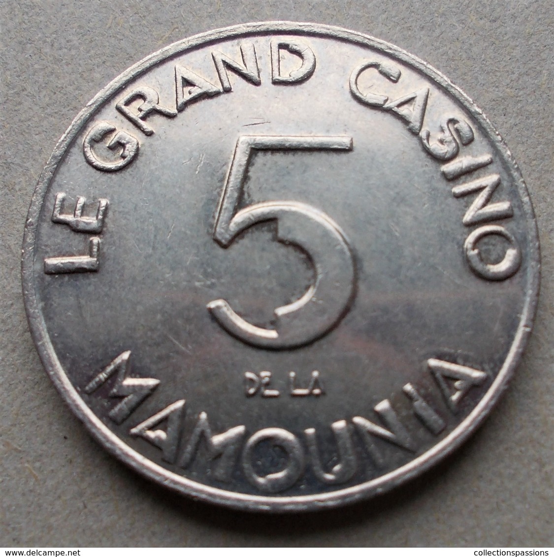 - MARRAKECH - Le Grand Casino De La Mamounia - 5 Dirhams - 1987 - - Casino