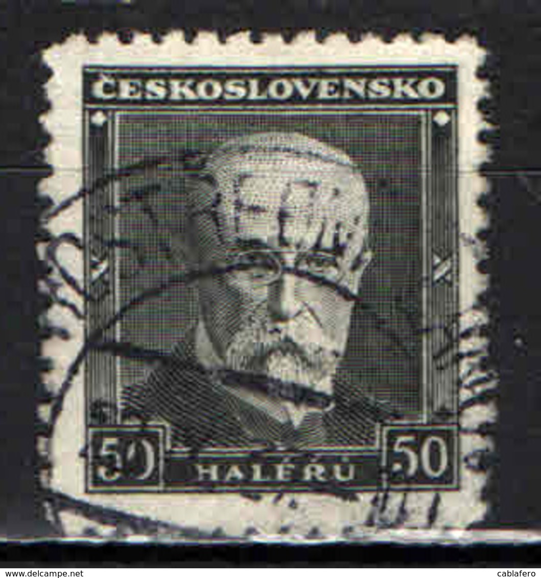 CECOSLOVACCHIA - 1937 - EFFIGIE DEL PRESIDENTE MASARYK - USATO - Usati
