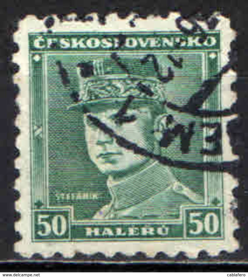 CECOSLOVACCHIA - 1935 - EFFIGIE DEL GENERALE MILAN STAFANIK - USATO - Usati