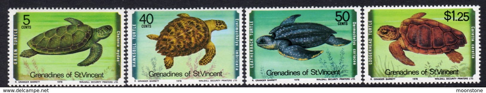 St. Vincent Grenadines 1978 Turtles Set Of 4, MNH, SG 135/8 - St.Vincent (...-1979)