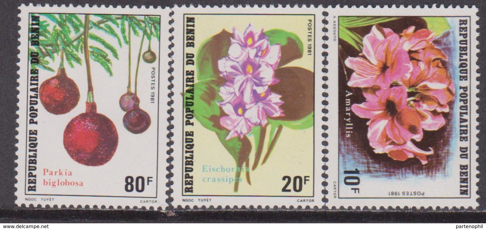 Benin 1981 262-64 506-08 Fiori Flowers Piante Flora Plants Nature MNH - Altri & Non Classificati