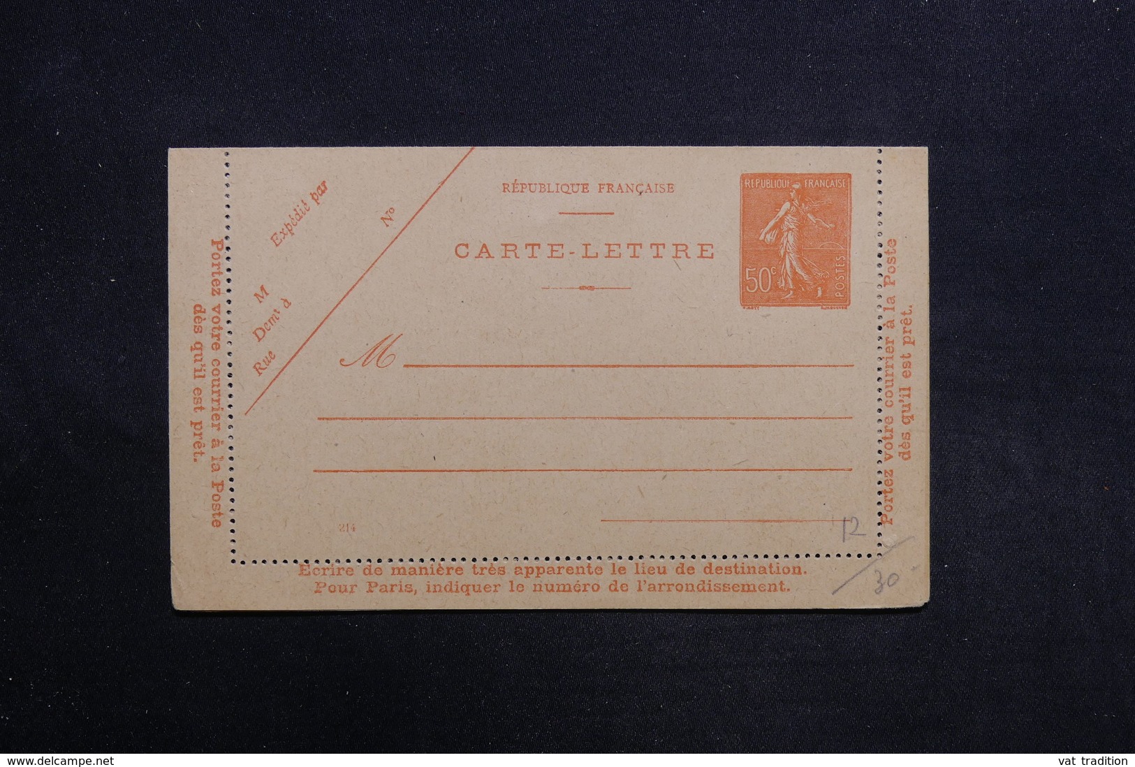 FRANCE - Entier Postal Type Semeuse , Non Circulé - L 31469 - Letter Cards