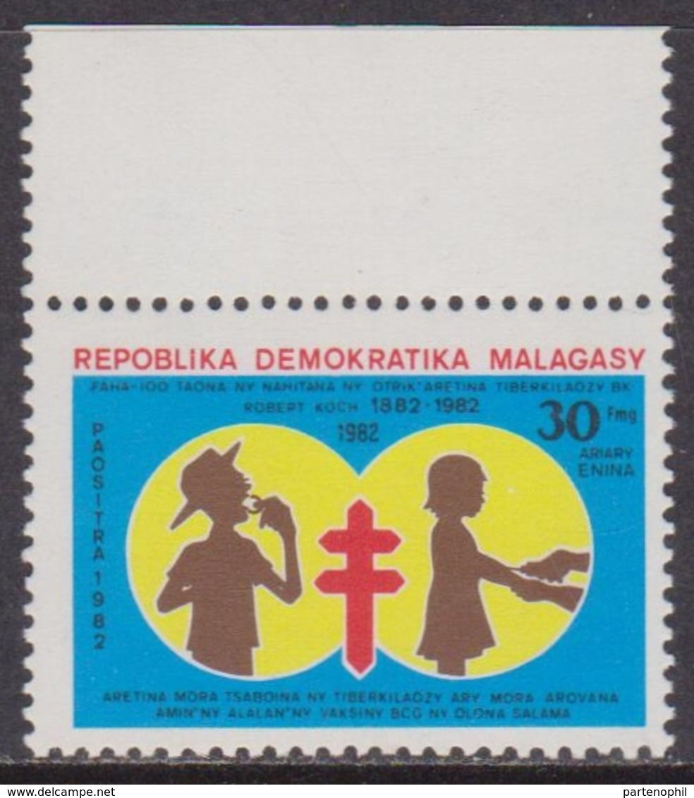 Madagascar Malagasy 1982 890 629 TB Bacillus R. Koch Tubercolosi Medicine Health MNH - Malattie