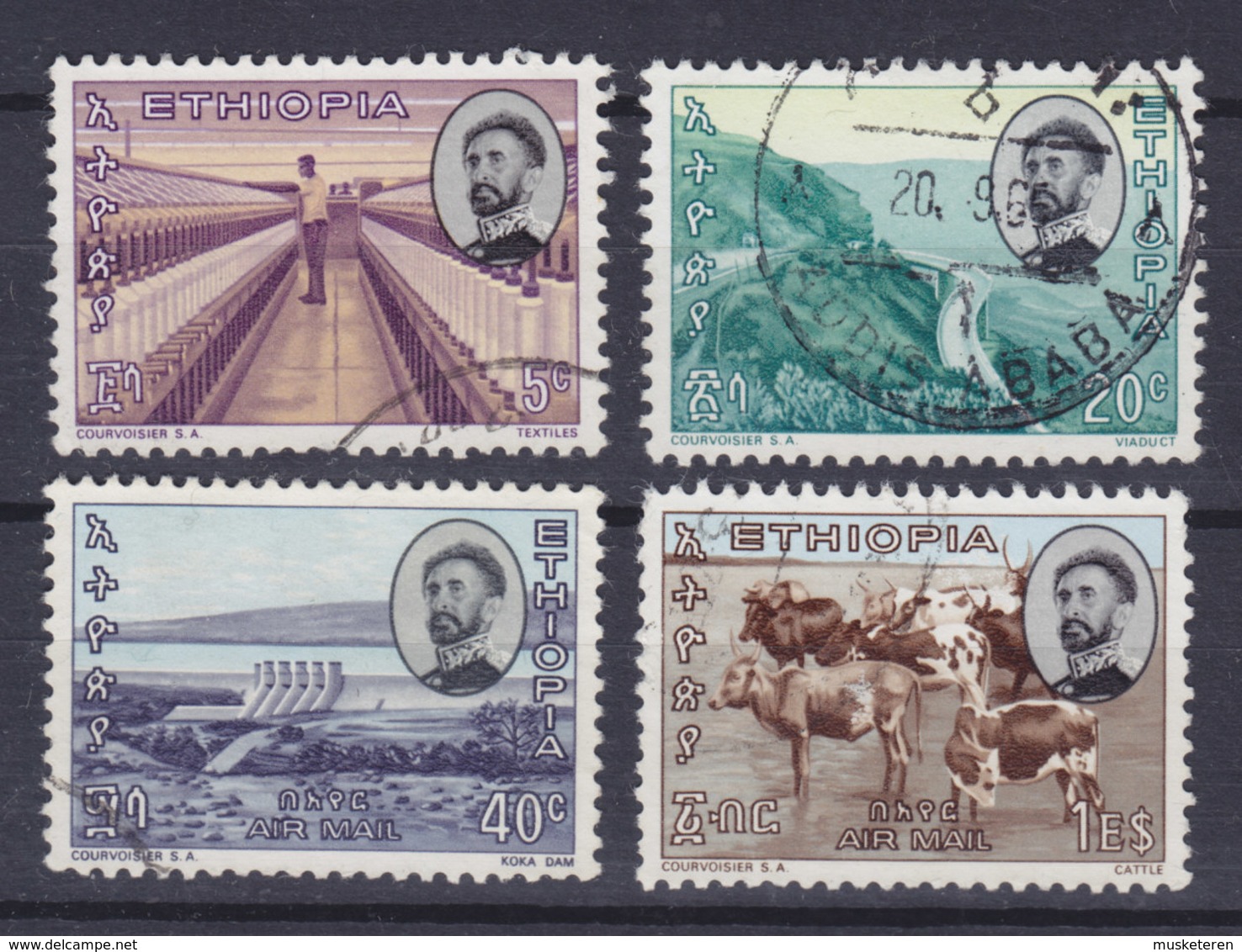 Ethiopia 1965 Mi. 504, 506, 511, 515    5c., 20c., 40c., 1$ Fortschritt - Äthiopien