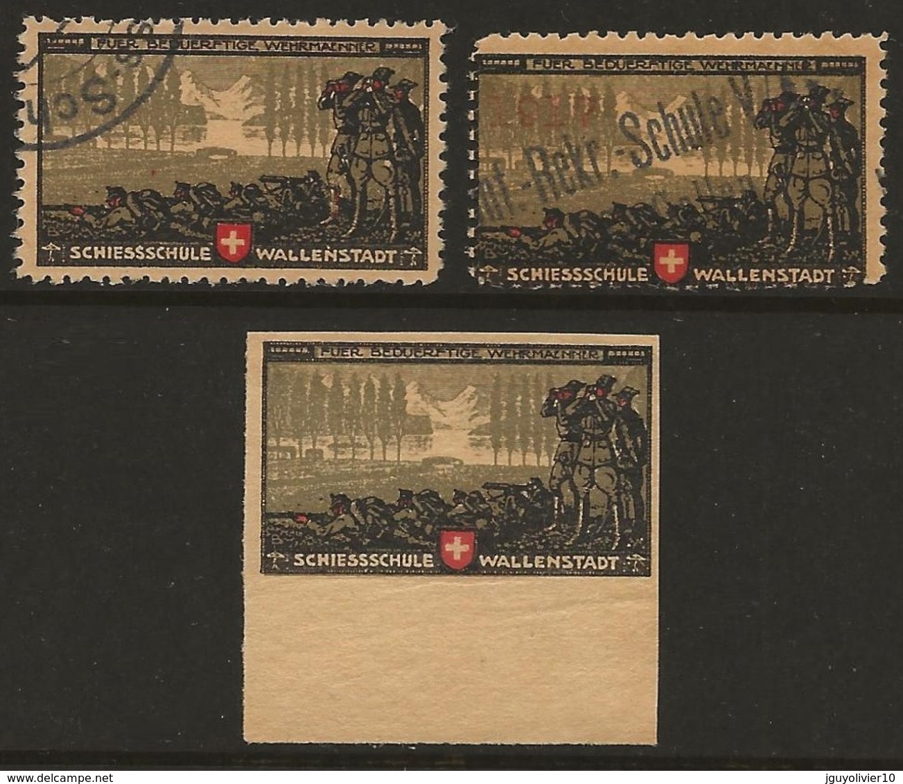 Suisse WWI Vignette Militaire Soldatenmarken VERSCHIEDENES / DIVERS 1914-18 Fine, Small Faults. Nice Group - Etichette