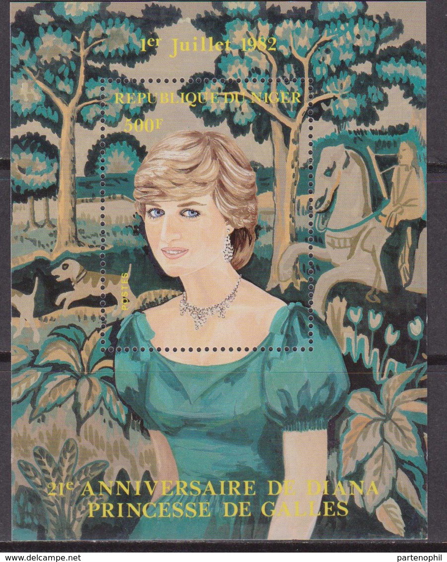 Niger 1982 Principessa Princess Diana Royals Famous Persona MNH - Case Reali