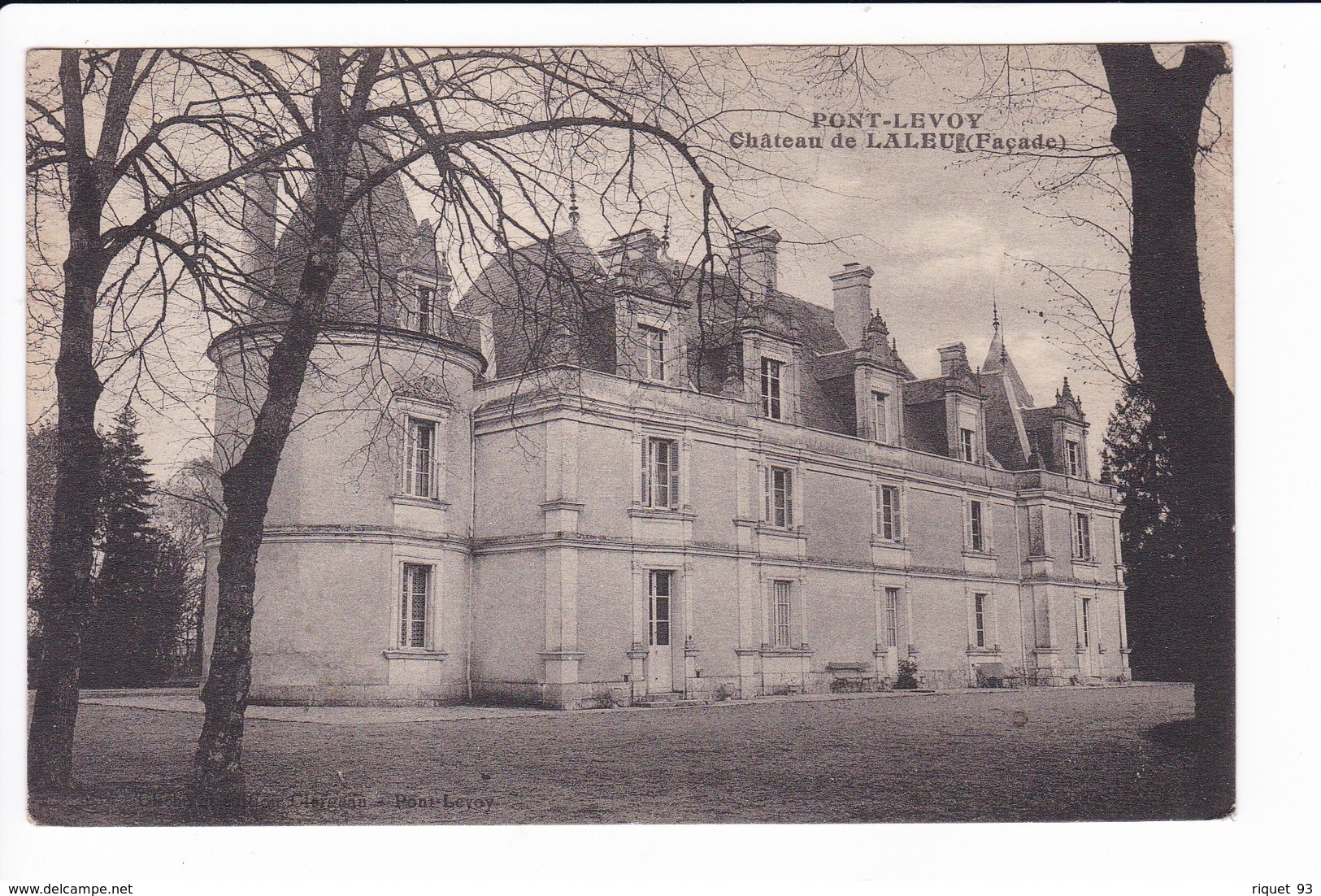 PONT-LEVOY - Château De Laleu (Façade) - Autres & Non Classés