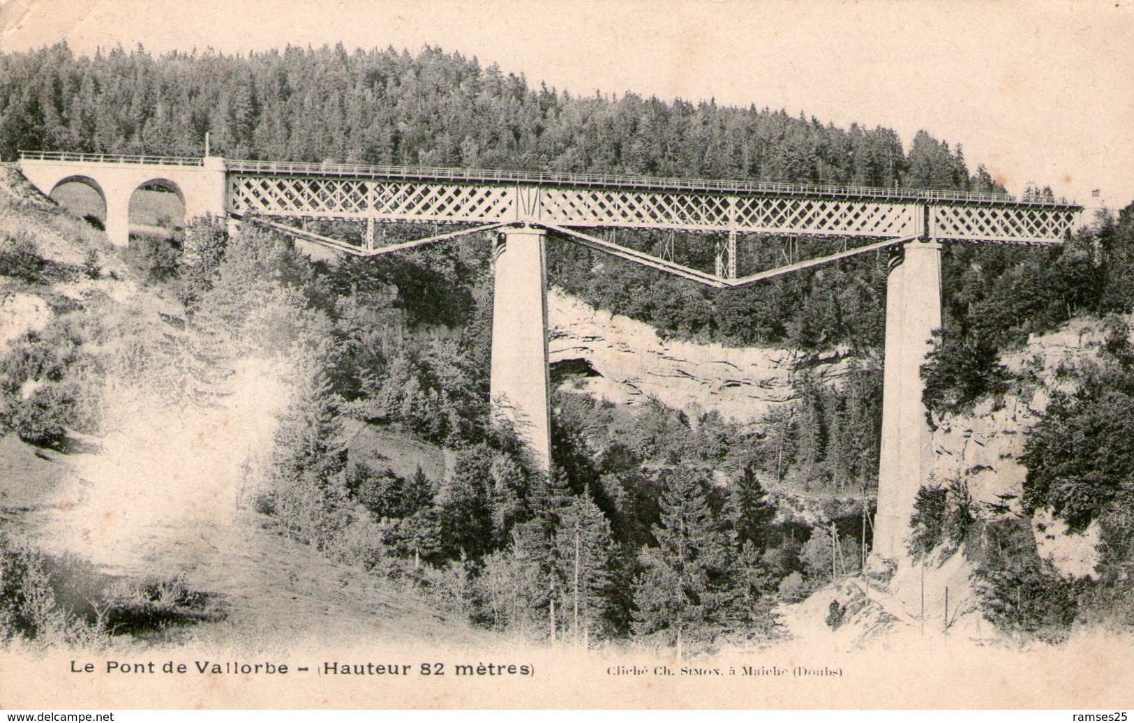 (109)  CPA  Pont De Vallorbe   (bon état) - Vallorbe