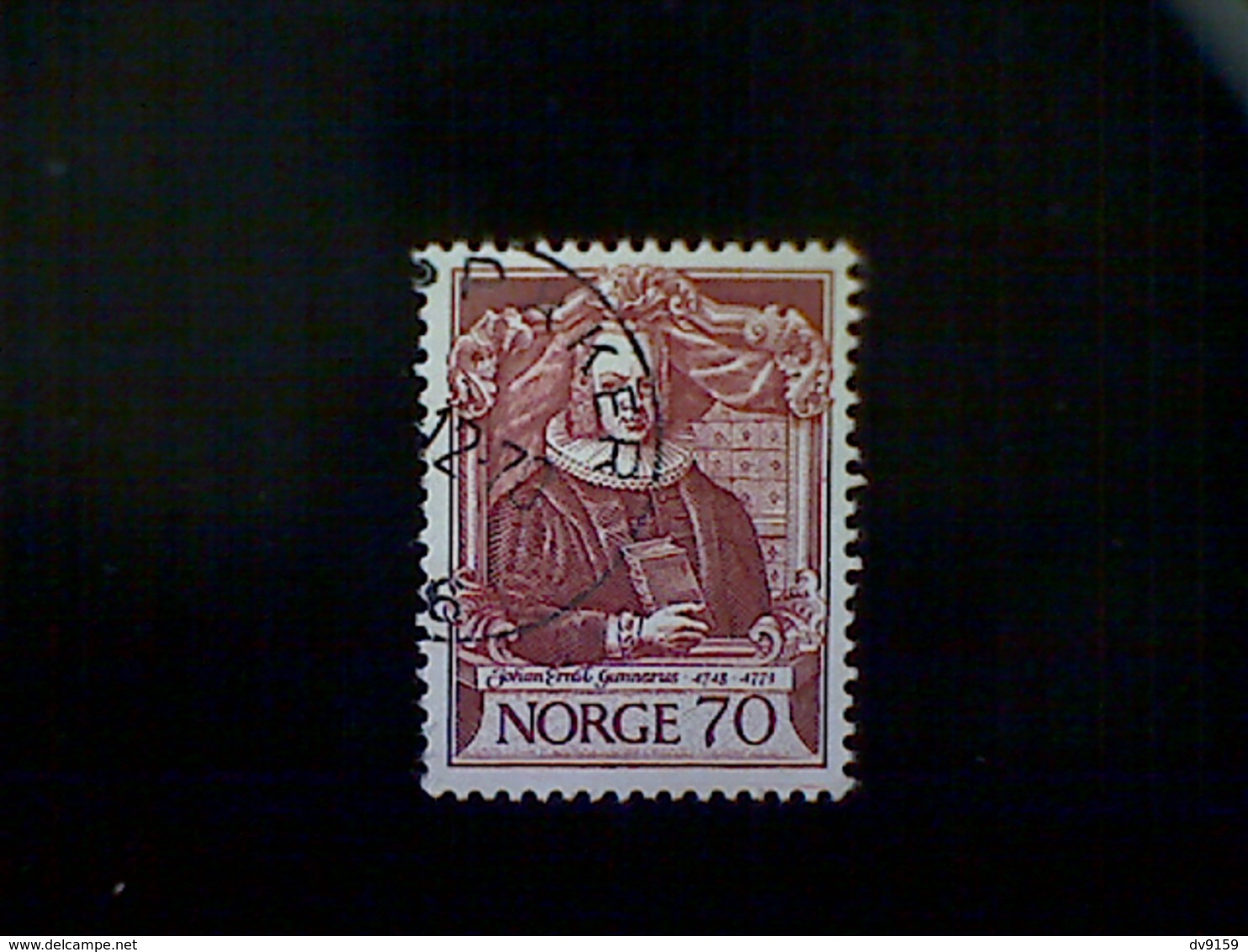 Norway (Norge), Scott #564, Used (o), 1970, Zoologists, Johan Gunnerus, 70ø, Brown Red - Used Stamps