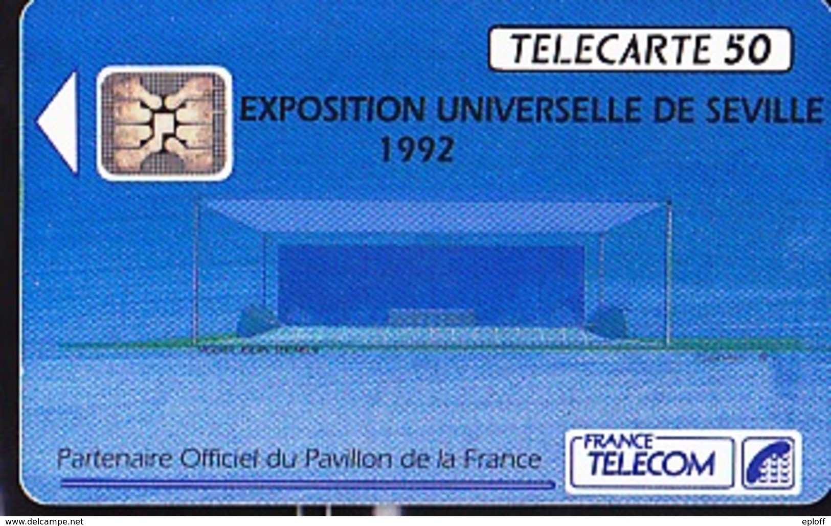 FRANCE TELECOM 50unités  Exposition Universelle De Séville 06 1992     2K Exemplaires - Opérateurs Télécom