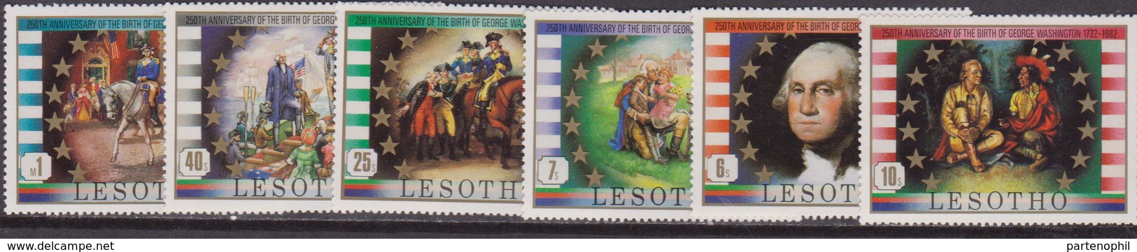 Lesotho 1982 George Washington Set MNH - George Washington