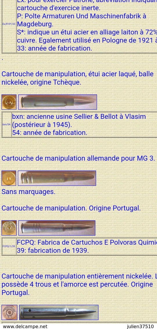 Cartouche De Manipulation Allemande Pour MG 3. - Armes Neutralisées