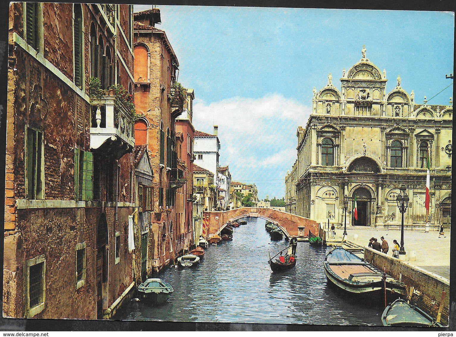 VENETO - VENEZIA - RIO DEI MENDICANTI - VIAGGIATA 1974 FRANCOBOLLO ASPORTATO - Venezia