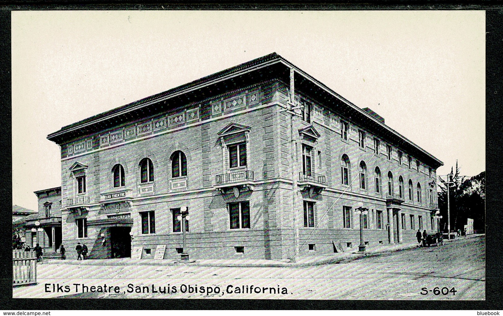 Ref 1300 - Early Postcard - Elks Theatre - San Luis Obispo - California USA - Other & Unclassified