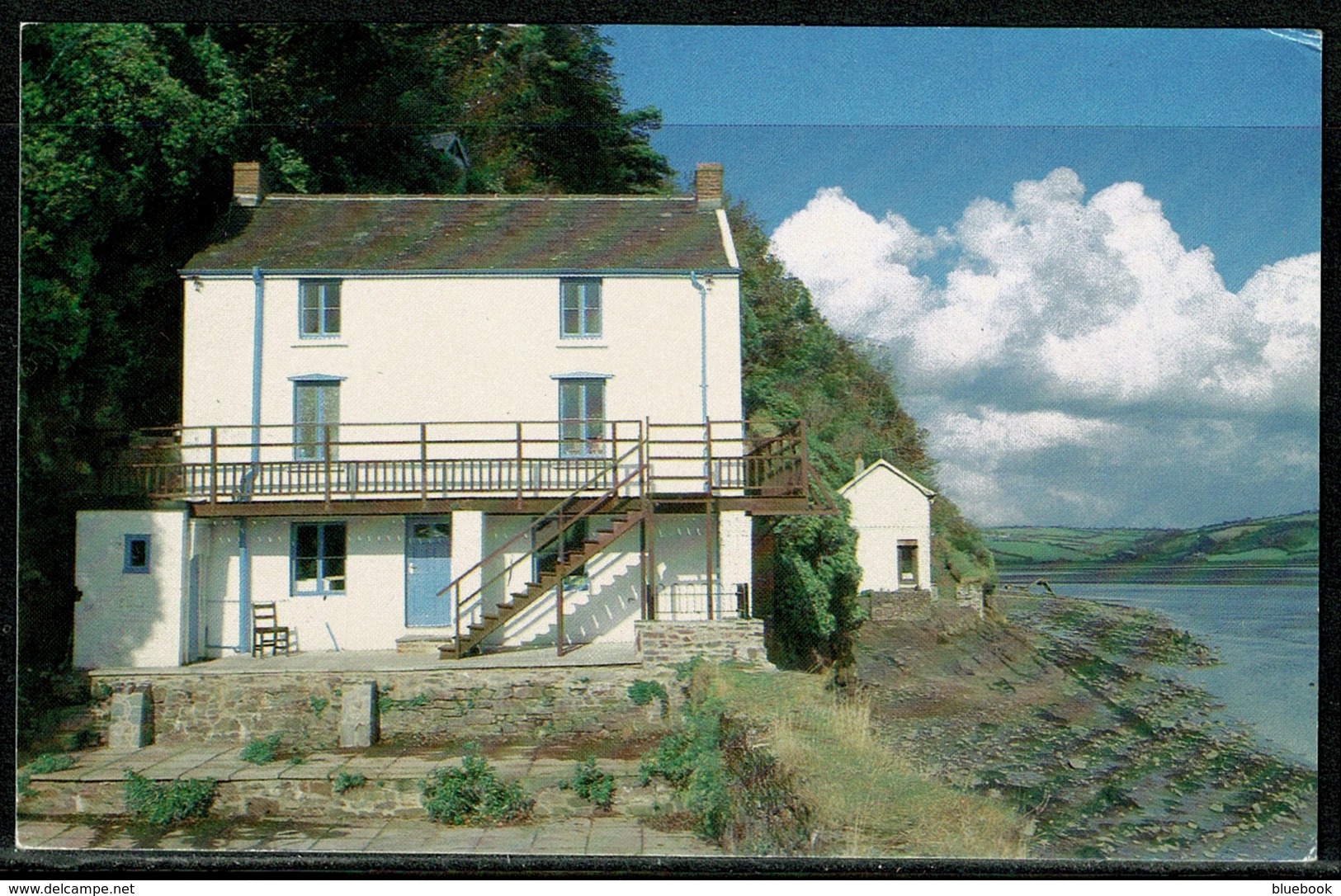 Ref 1300 - Postcard - Dylan Thomas' Boathouse - Laugharne Carmarthenshire Wales - Carmarthenshire