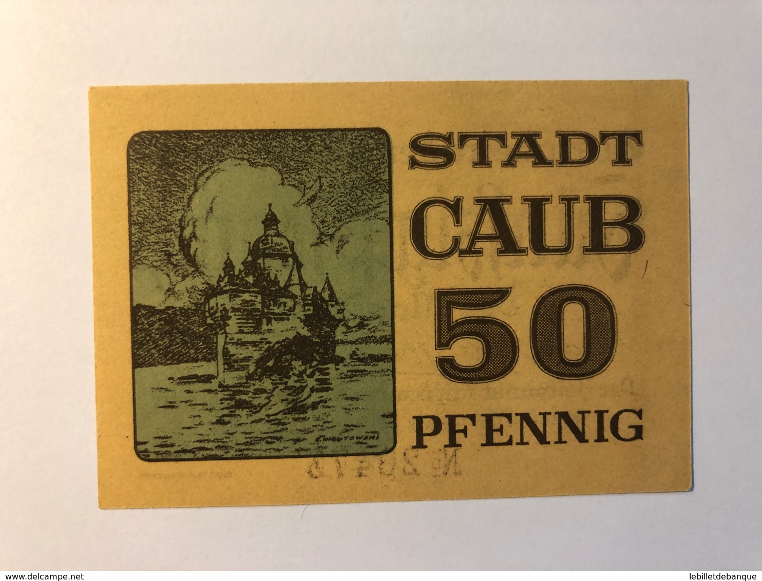 Allemagne Notgeld Caub 50 Pfennig - Collections