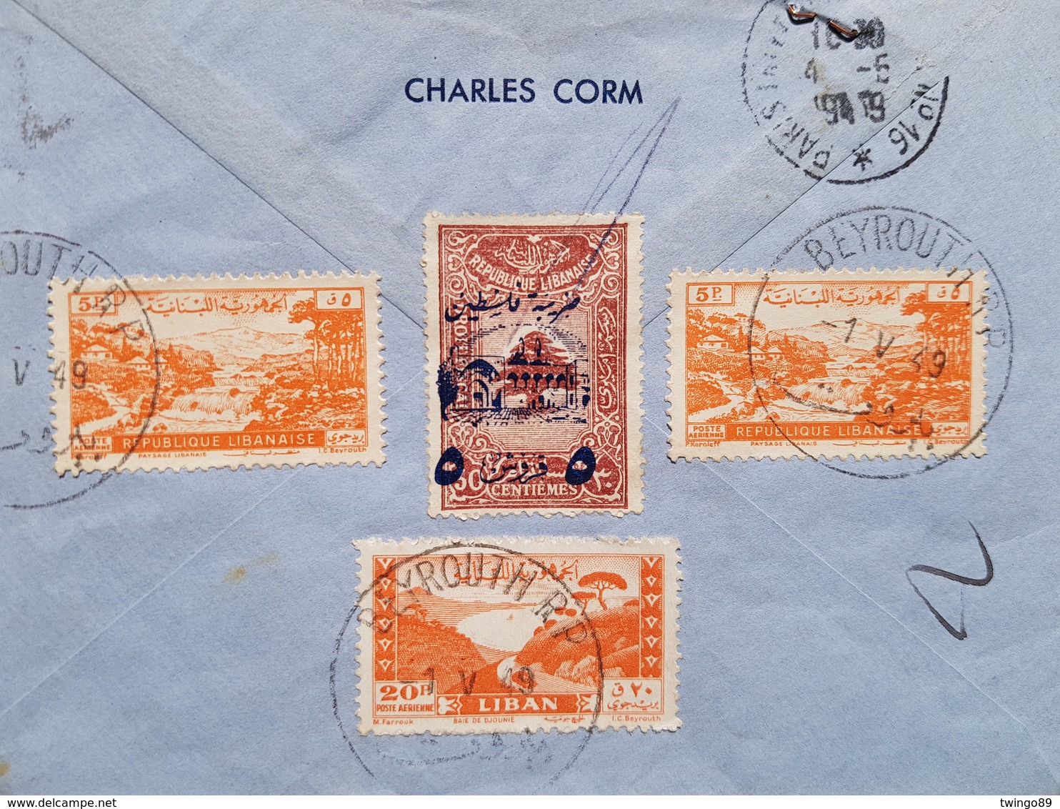 Timbres 1949 Sur Enveloppe - Altri - Africa