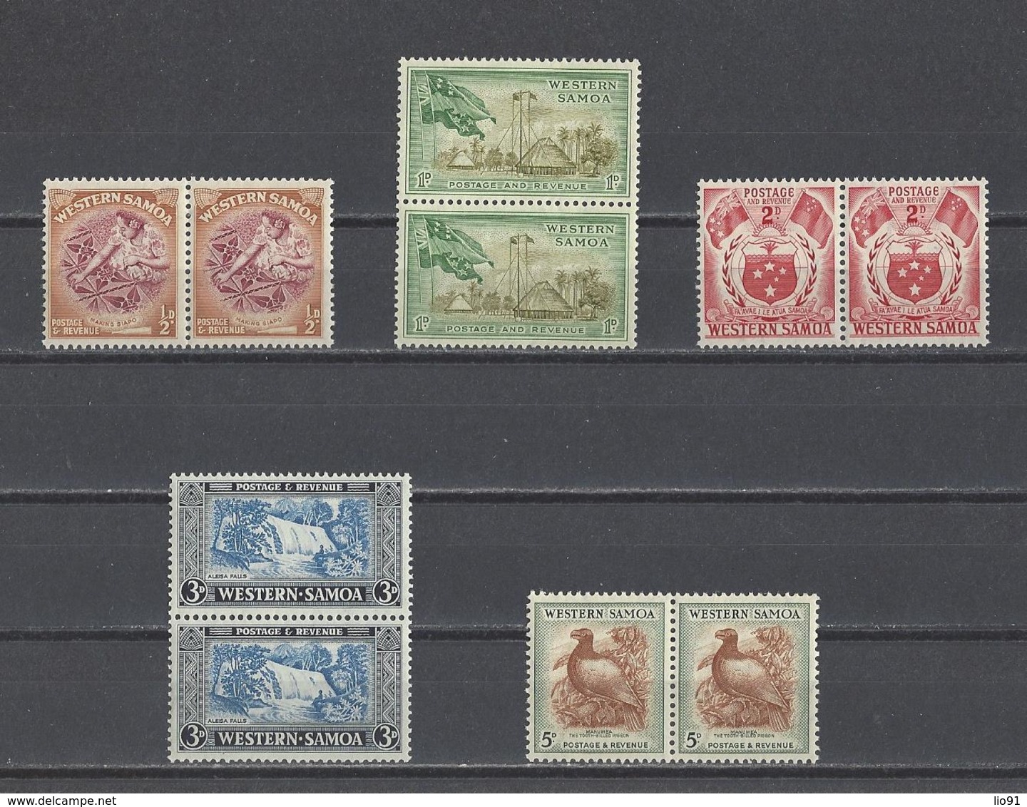 SAMOA.  YT  N° 149/158  Neuf **  1952 - Samoa Américaine