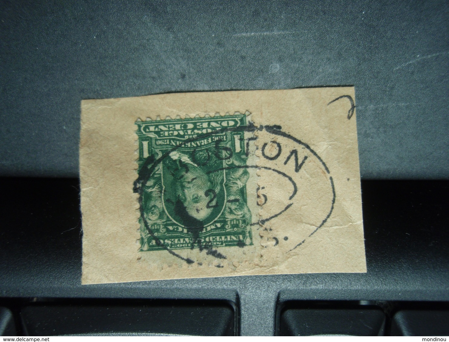 Timbre  POSTAGE ONE CENT Franklin Oblitéré.BOSTON - Used Stamps