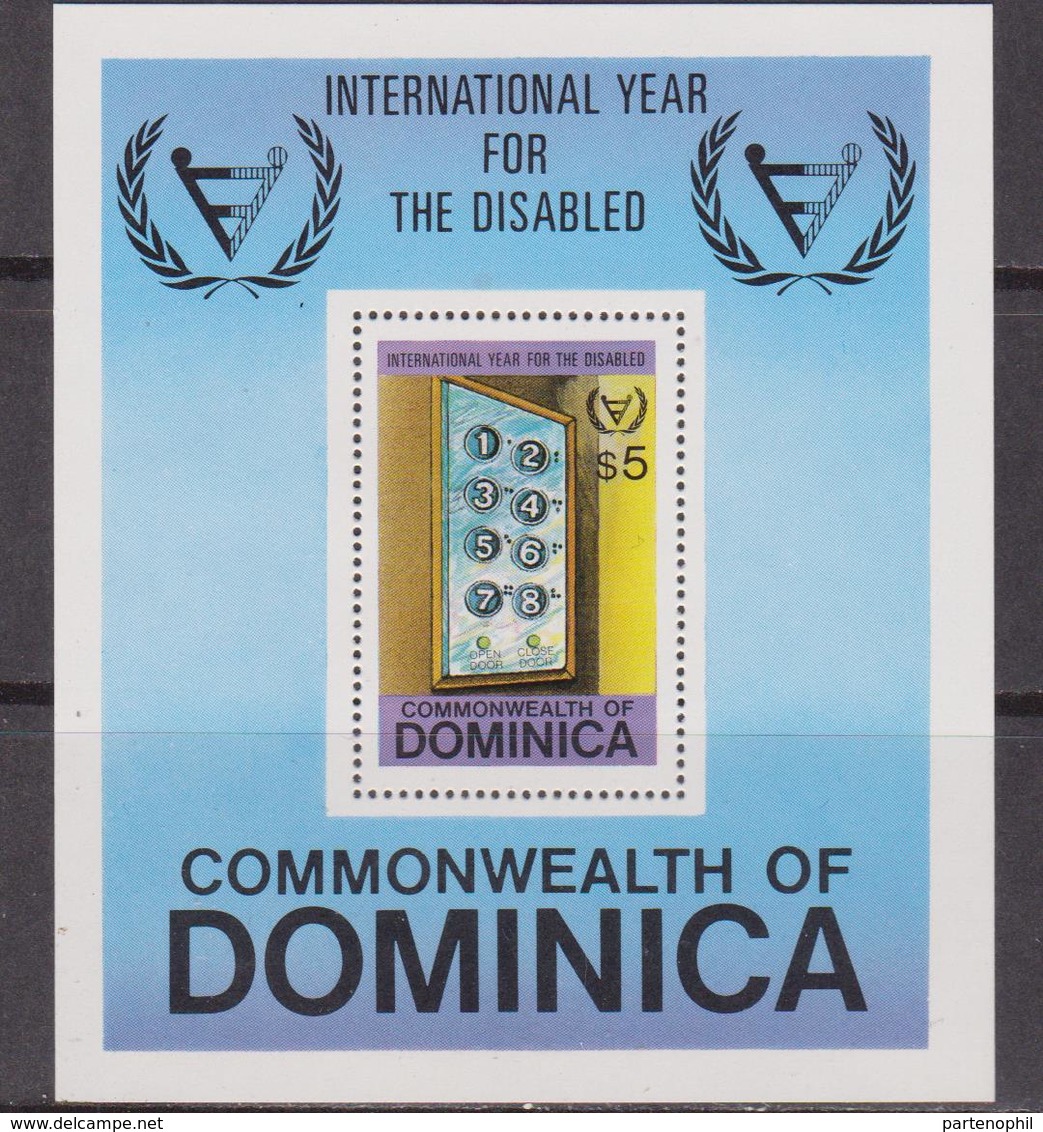 Dominica 1982 Medicine Health Disabled Set MNH - Handicap