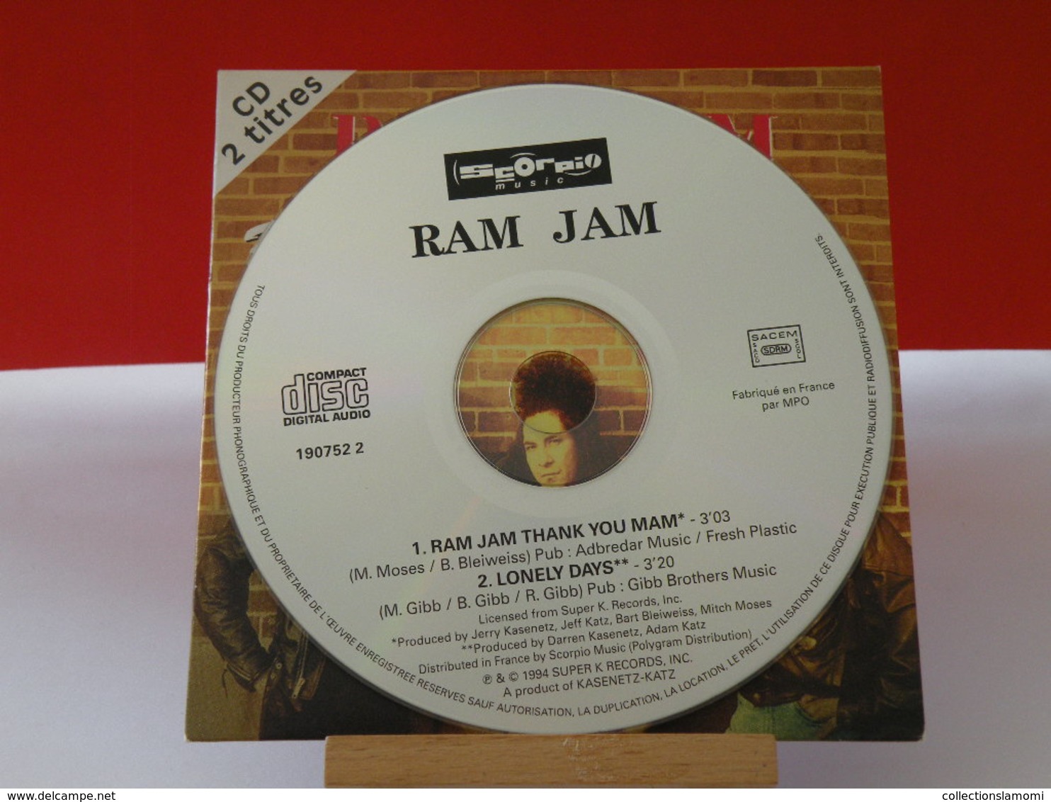 Ram Jam 1994 - (Titres Sur Photos) - CD 2 Titres - Hard Rock En Metal
