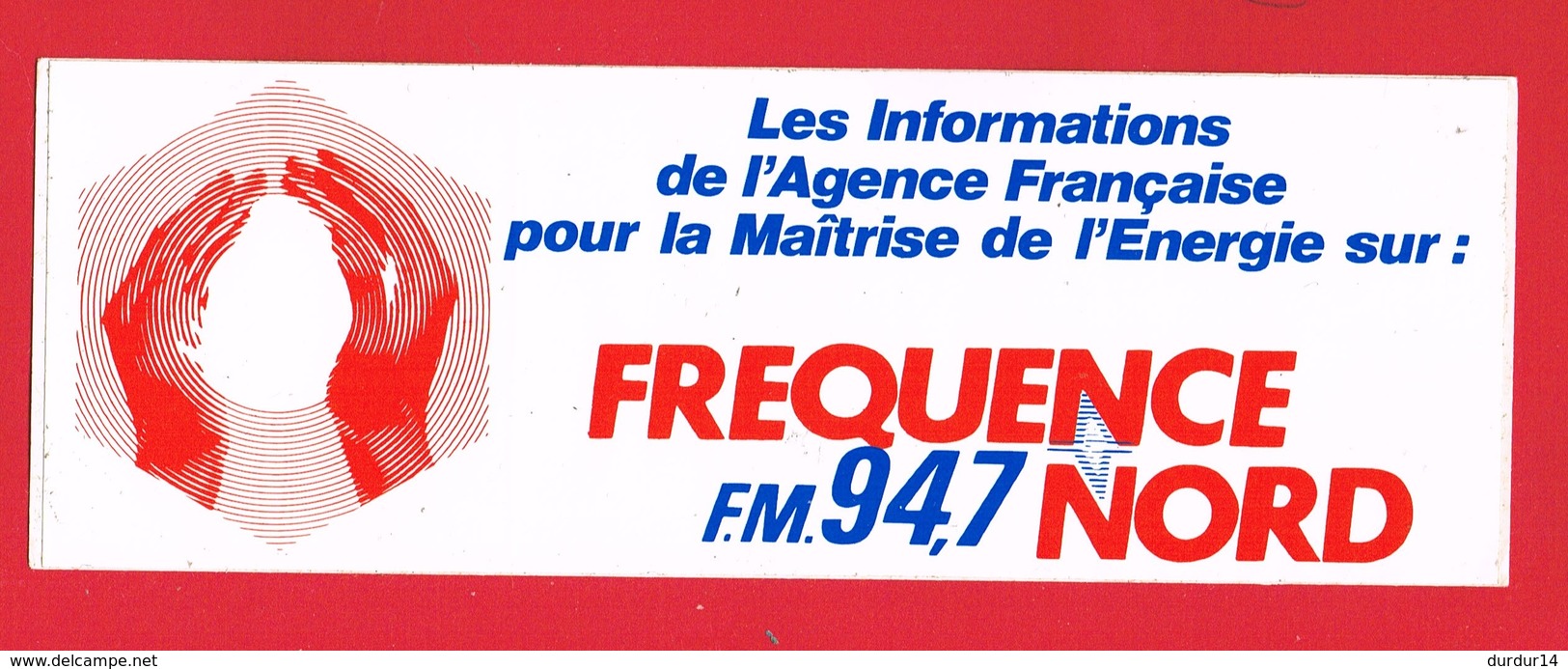 1 Autocollant  RADIO FREQUENCE NORD - Autocollants