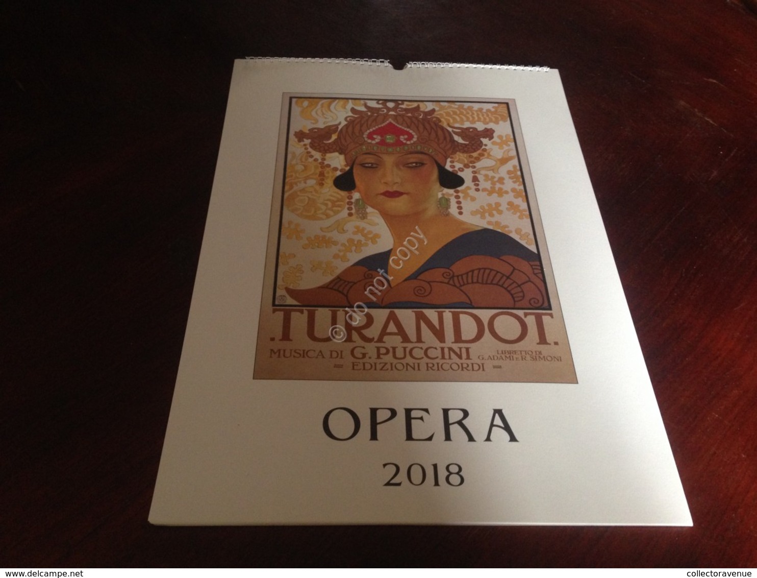 Scala Di Milano Calendario 2018 Turandot Giulietta E Romeo Cabiria Carmen Nuovo - Altri & Non Classificati