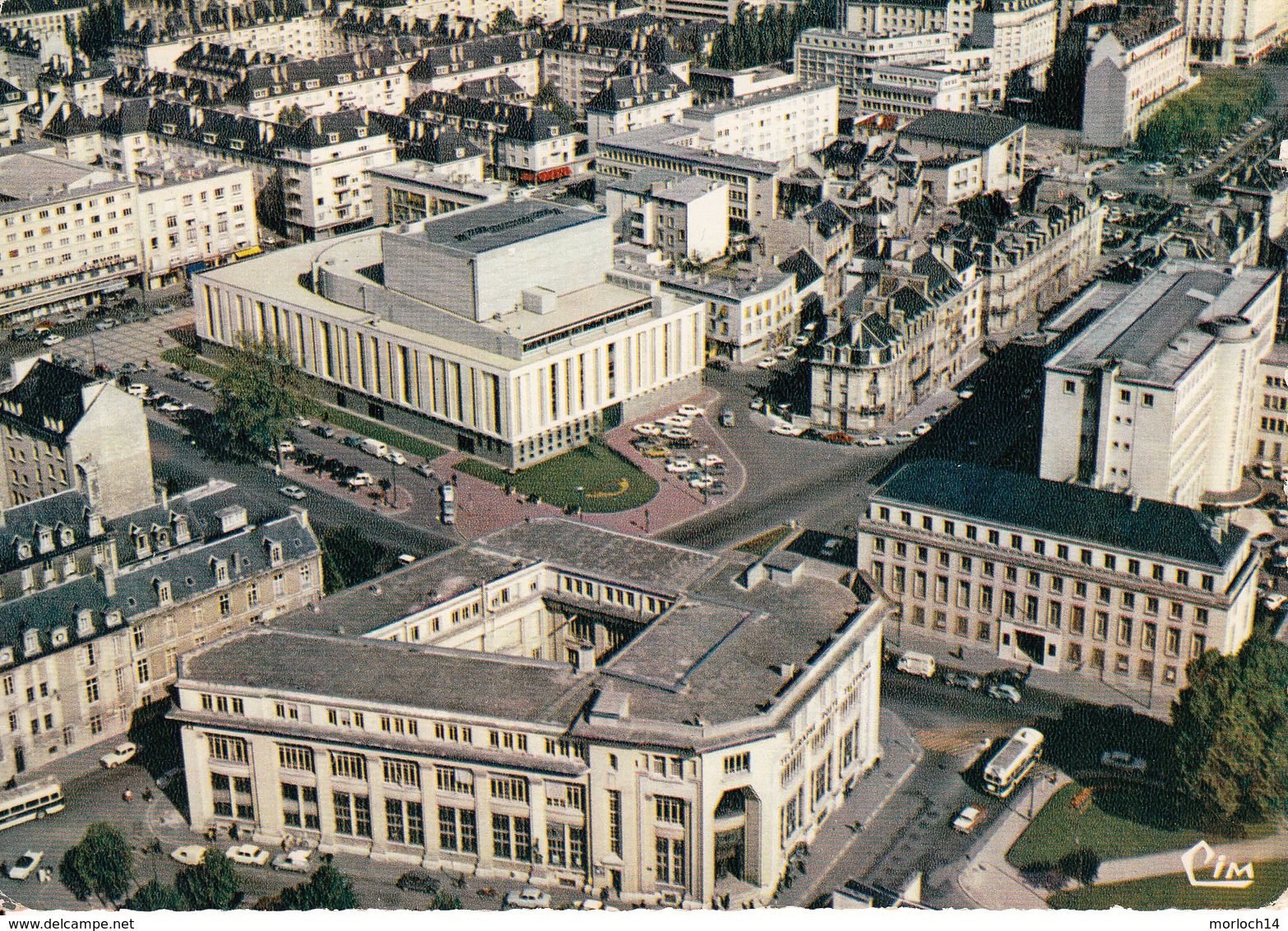 CAEN : Vue Aérienne N°41 Années 50-60 - Caen