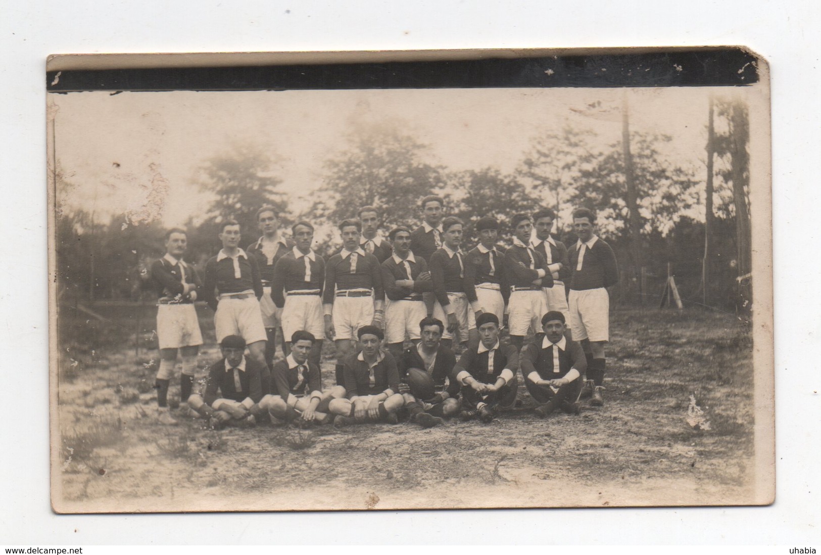 Mimizan ( Ou Alentours). Equipe De Rugby. Carte Photo Sans Editeur. - Mimizan