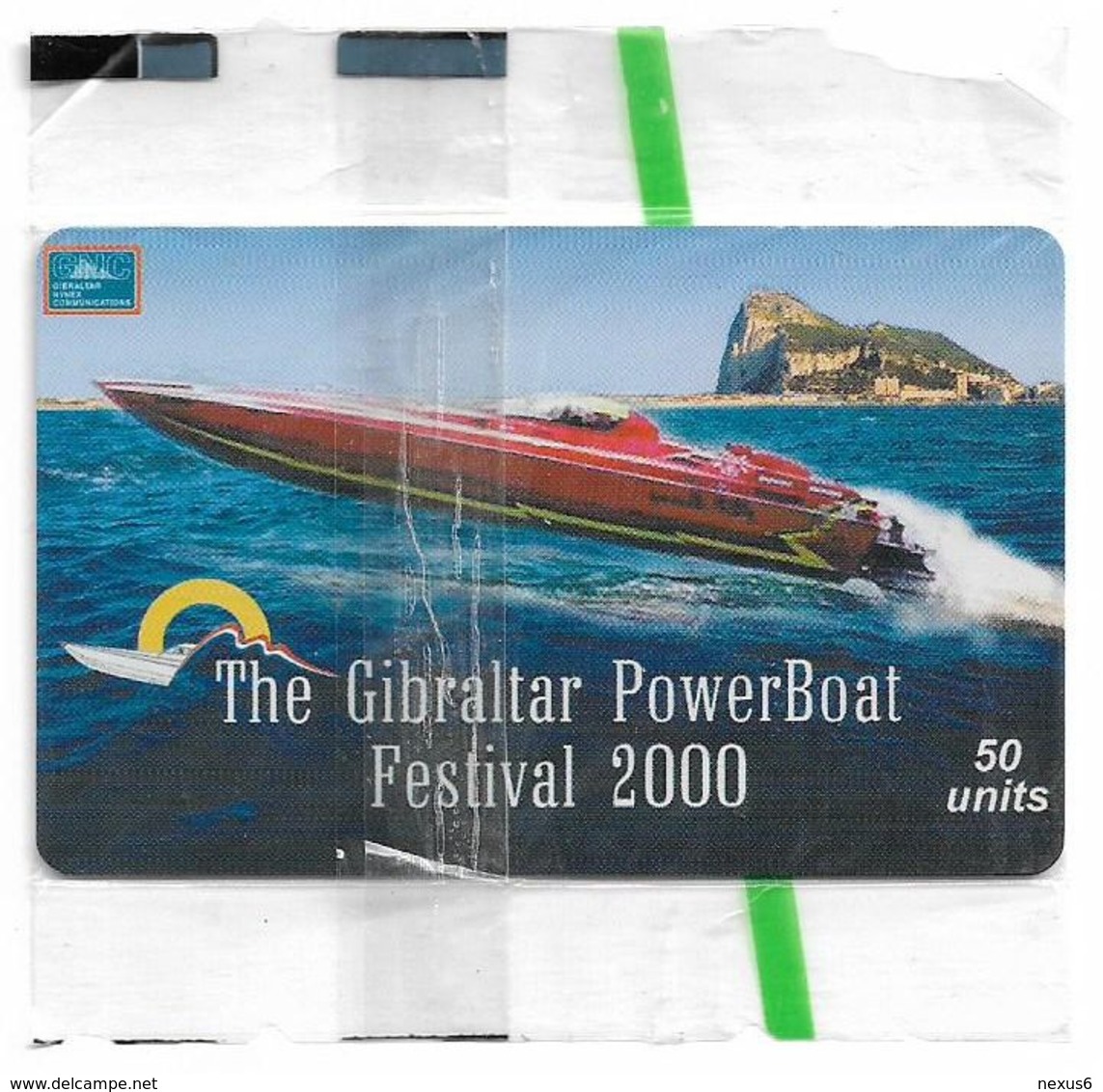 Gibraltar - GNC (Chip) - Powerboat Festival, 2000, 50U, 5.000ex, NSB - Gibraltar