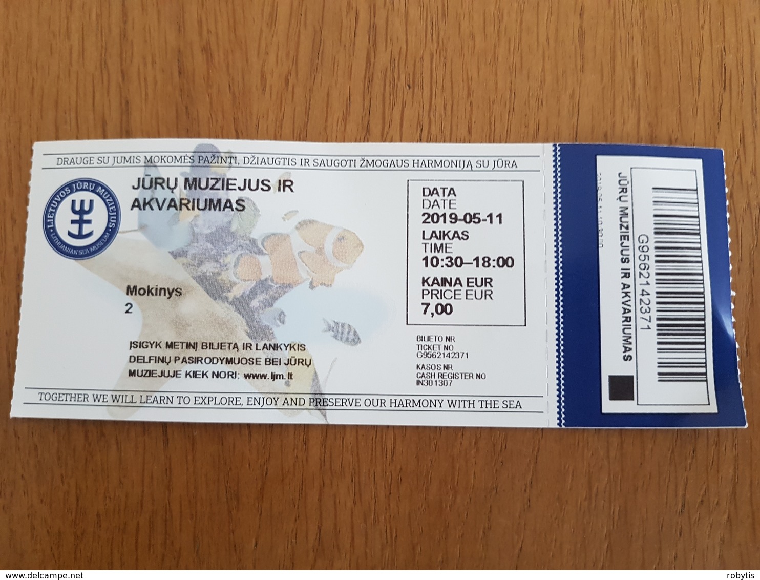 Ticket Lithuania Sea Museum City Klaipeda - Tickets - Vouchers