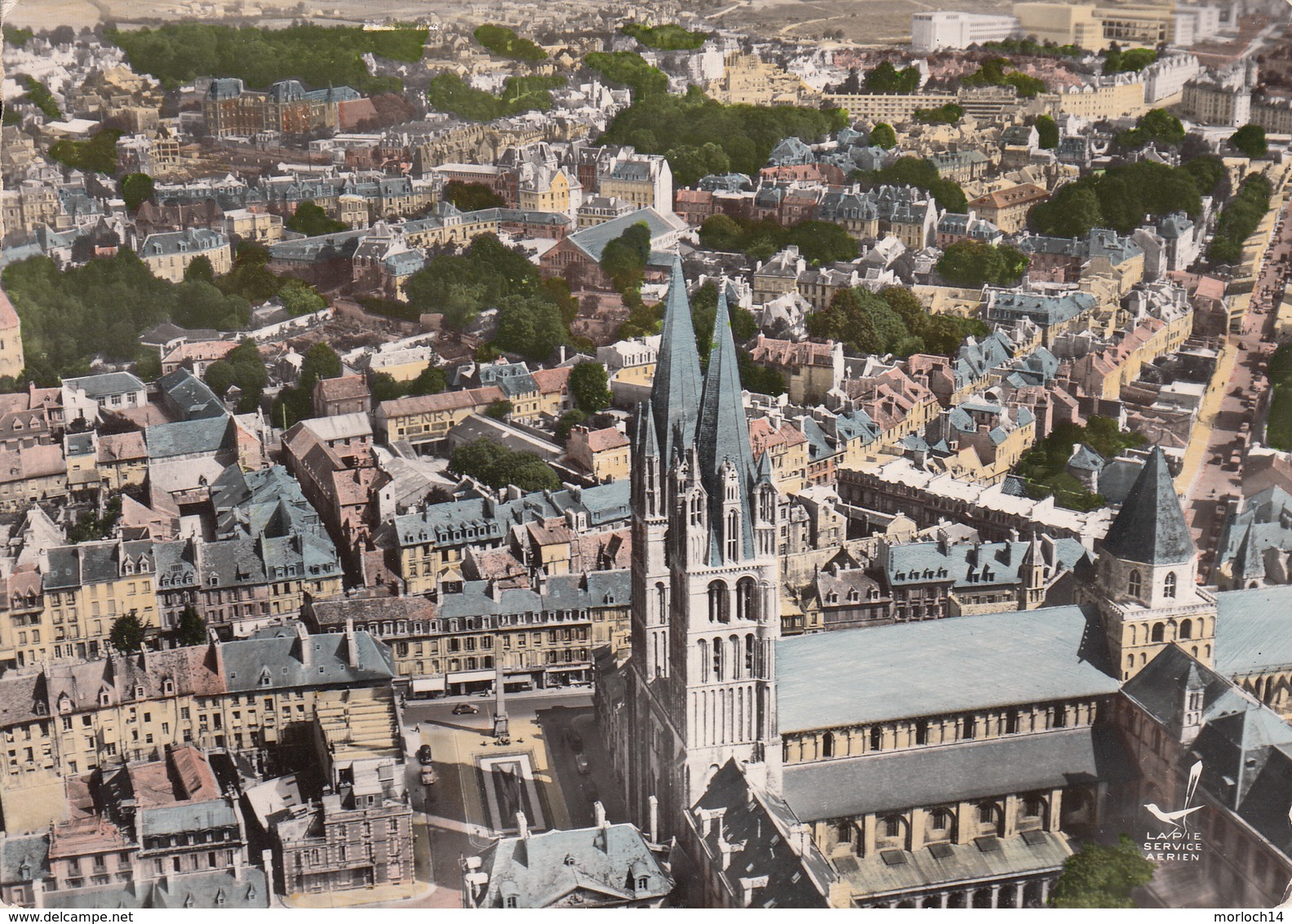 CAEN : Vue Aérienne N°47 Années 50-60 - Caen