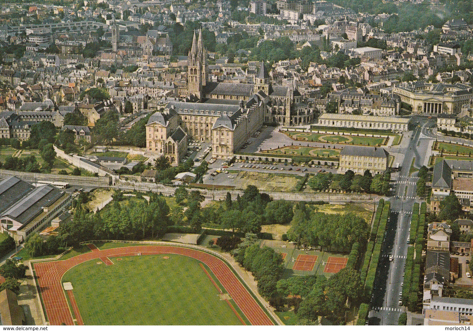 CAEN : Vue Aérienne N°1  Années 70 - Caen