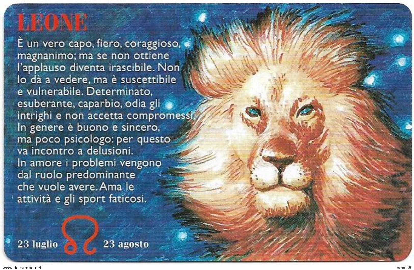 San Marino - Leone Leon Zodiac - 3.000L, 40.000ex, 03.1998, Mint - Saint-Marin