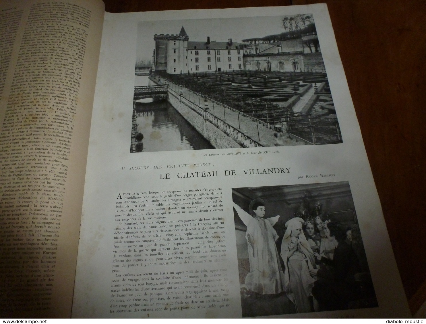 1941 L'ILLUSTRATION :Col De La Forele;Château De Villandry;Relations FRANCE-SIAM Dans L'histoire ; Les Dombes; Etc - L'Illustration