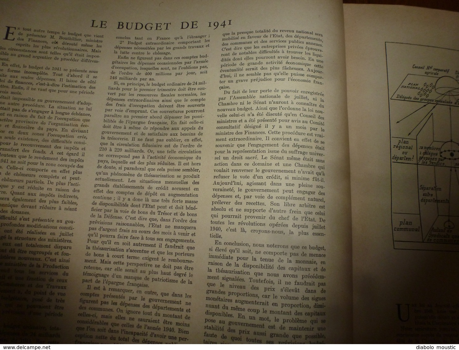 1941 L'ILLUSTRATION :Col de la Forele;Château de Villandry;Relations FRANCE-SIAM dans l'histoire ; Les Dombes; etc