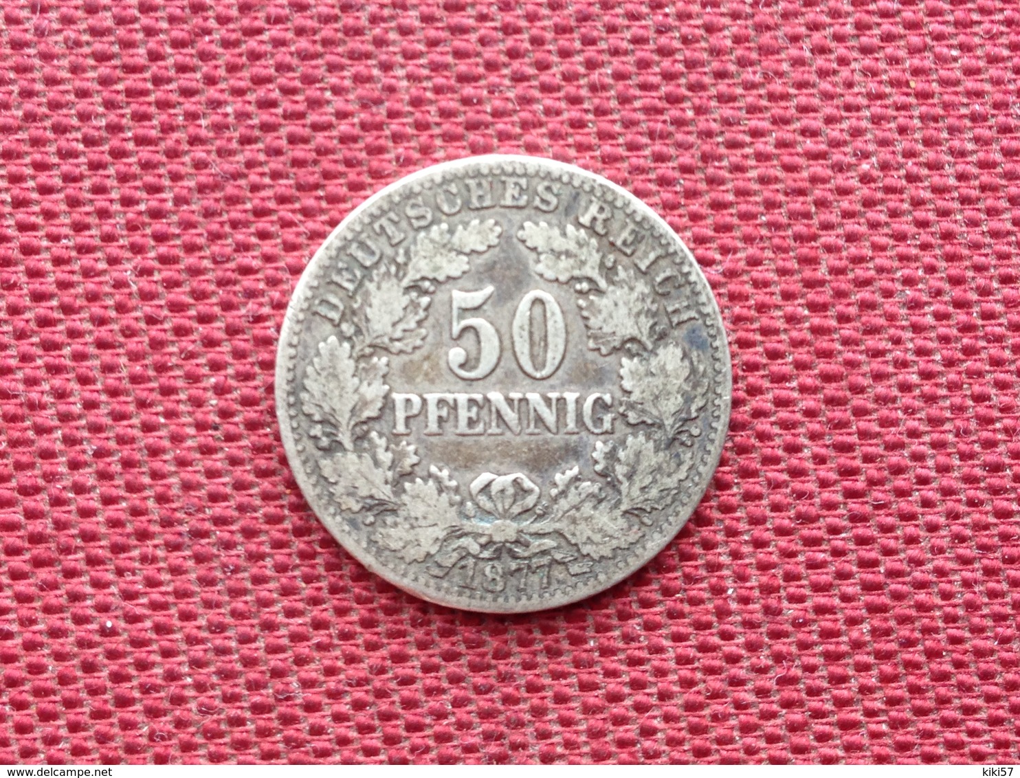 ALLEMAGNE Rare Monnaie De 50 Pfennig 1877 C Argent - 50 Pfennig