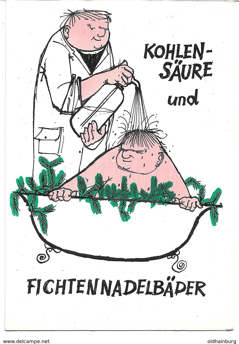 3080h: AK "Kohlensäure Und Fichtennadelbäder", Gest. Schärding 1969 - Werbepostkarten